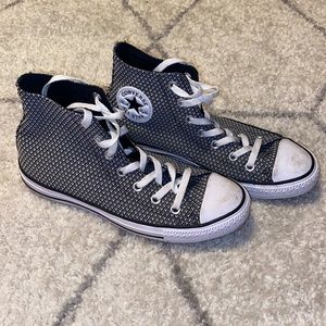 Patterned Converse High Tops